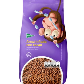 cereales de desayuno de arroz inflado con cacao sin gluten bolsa 500 g - El Corte Ingles