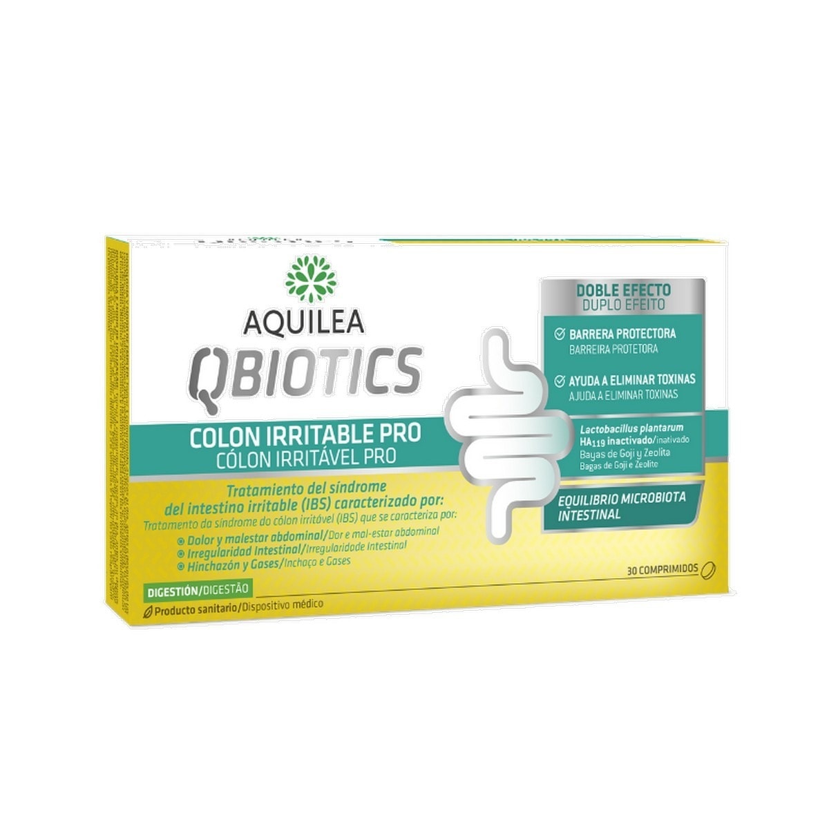 Suplemento Alimentar Qbiotcs Cólon Irritável Pro - 30 Comp. 1