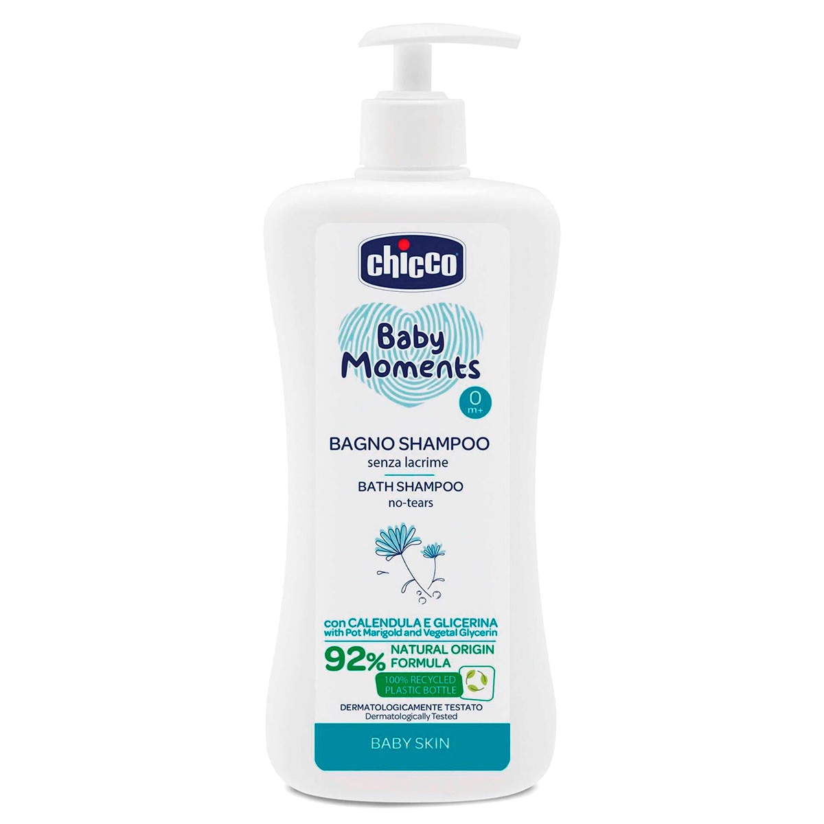 Champô e Gel de Banho Pele Delicada embalagem 500 ml