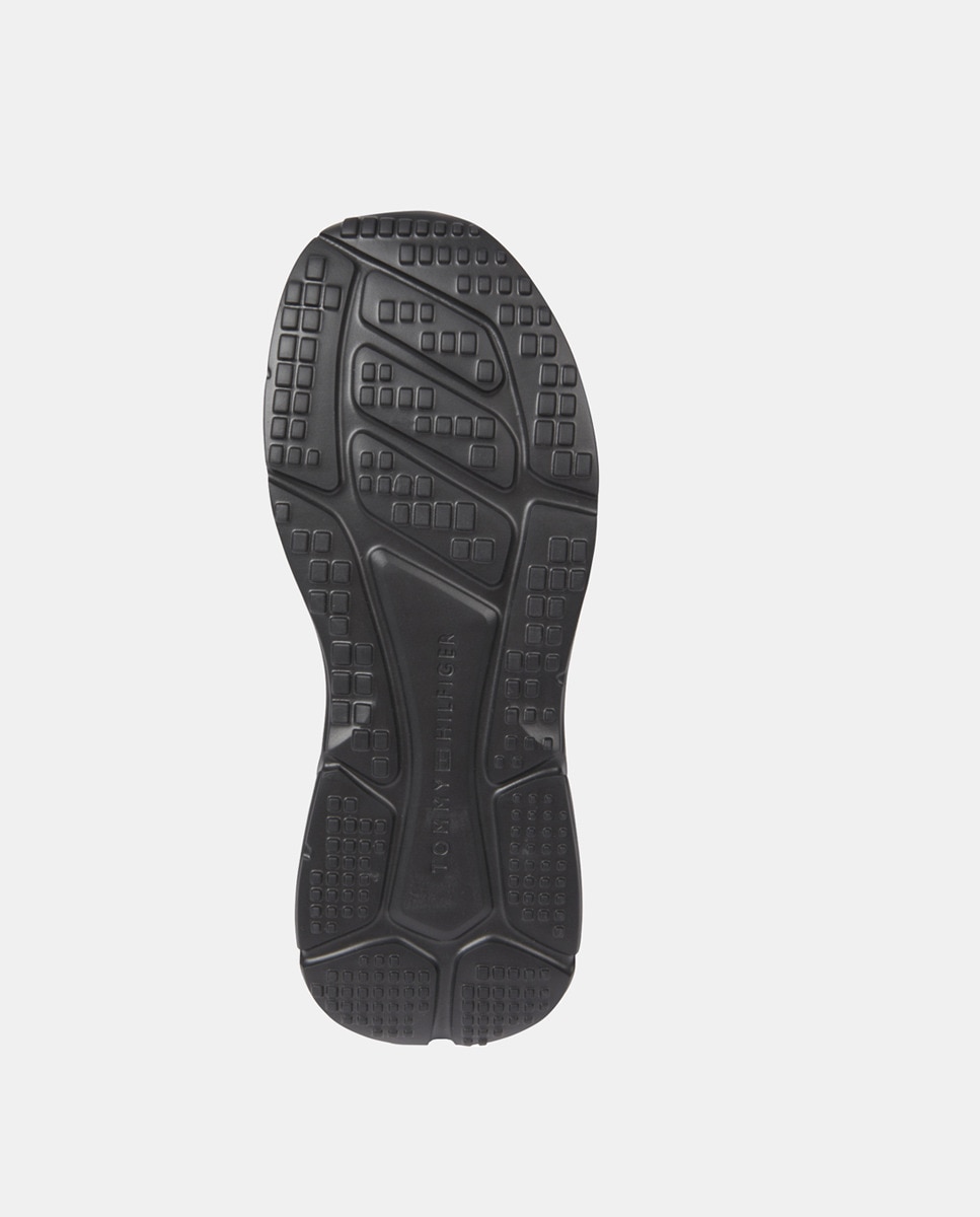 Sapatilhas Baixas Tipo Running em Lona Preto-5