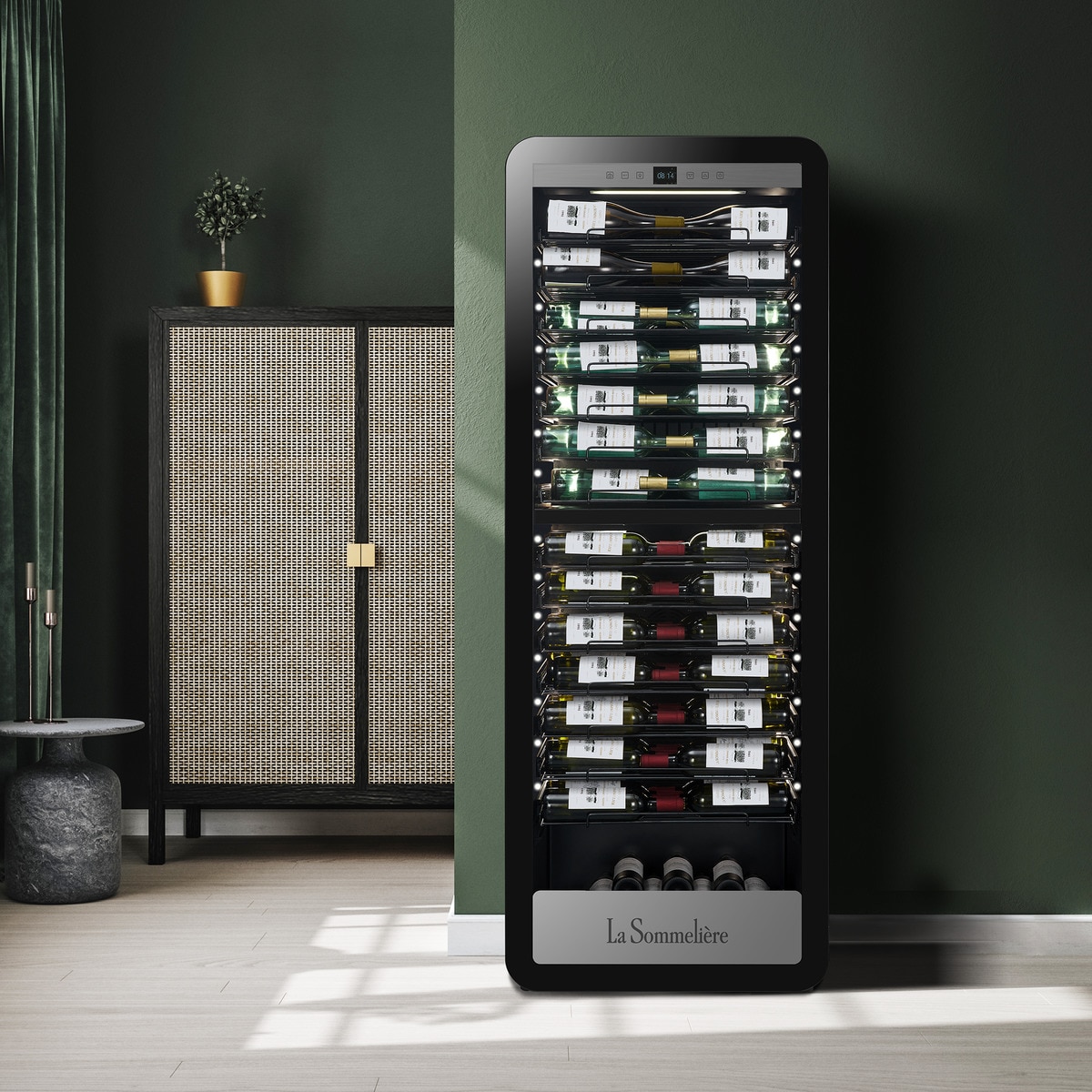 Vinoteca La Sommelière para 247 botellas - APOGEE185DZPRO Negro-5