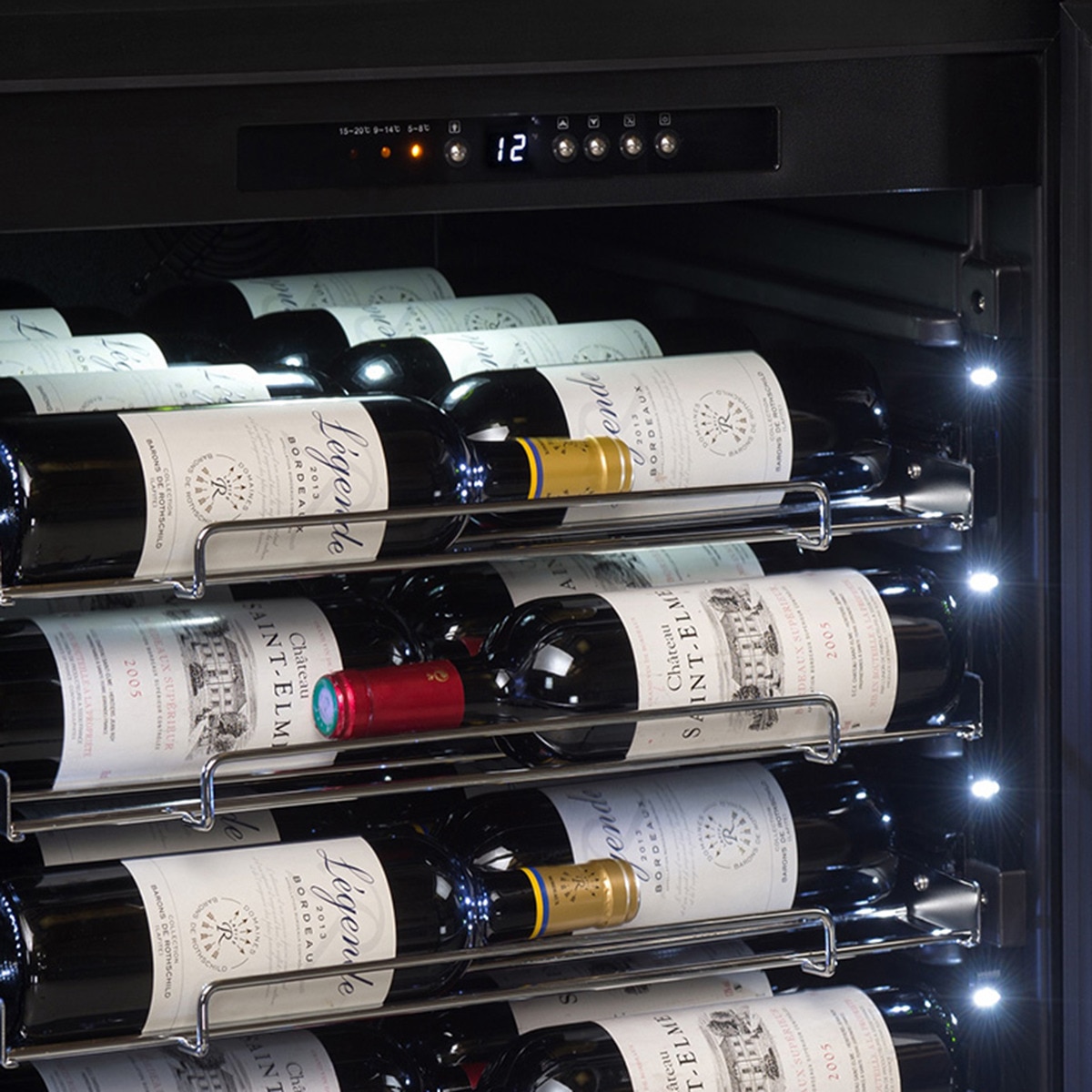 Vinoteca La Sommelière para 152 botellas - PRO160N Negro-5