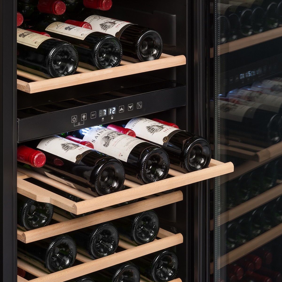 Vinoteca La Sommelière para 75 botellas - ECS81.2Z Negro-4