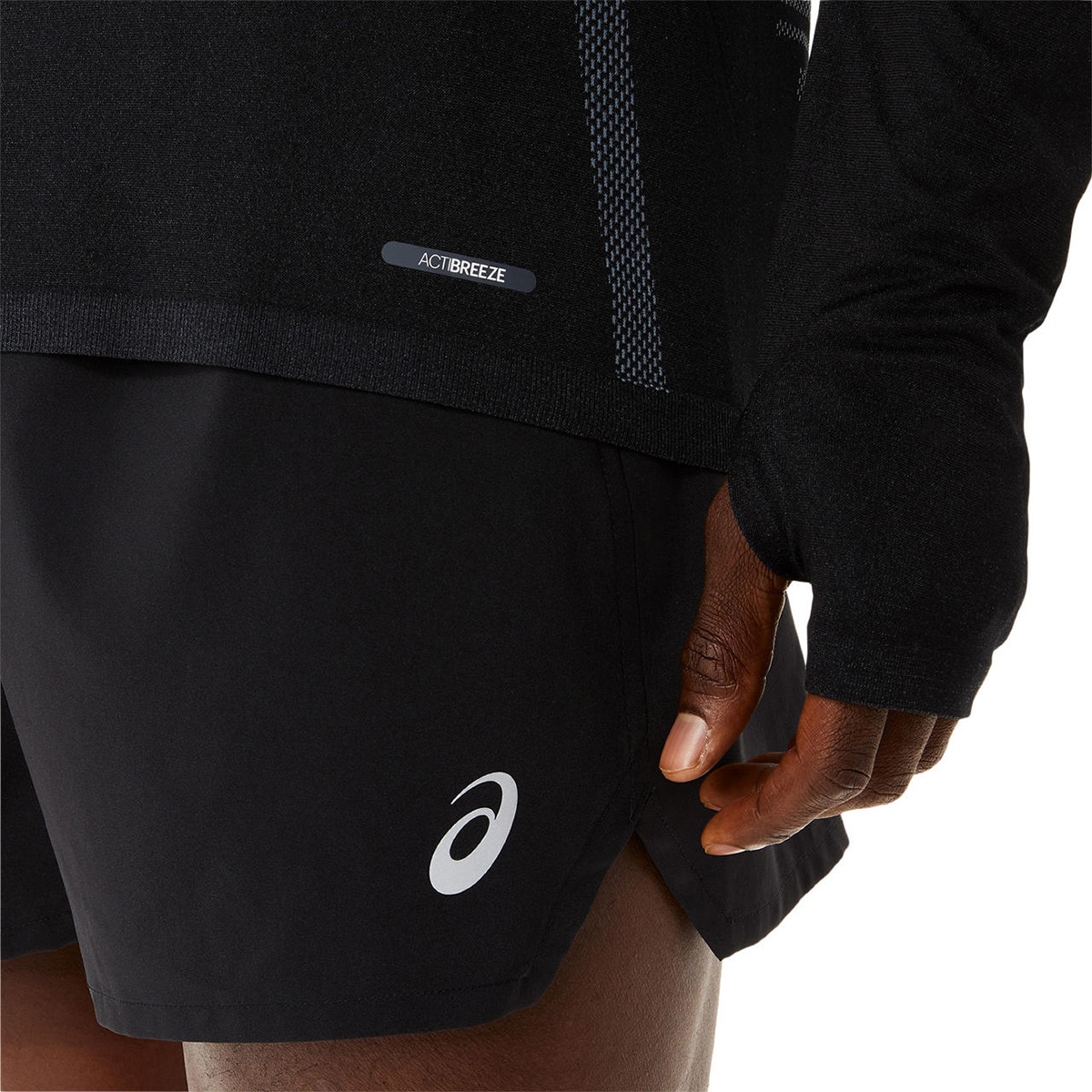 T-shirt de homem Seamless Asics Preto / Cinzento-6