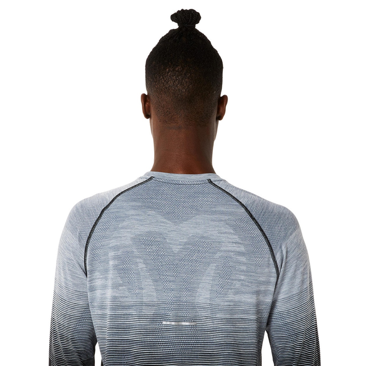 T-shirt de homem Seamless Asics Preto / Cinzento-5