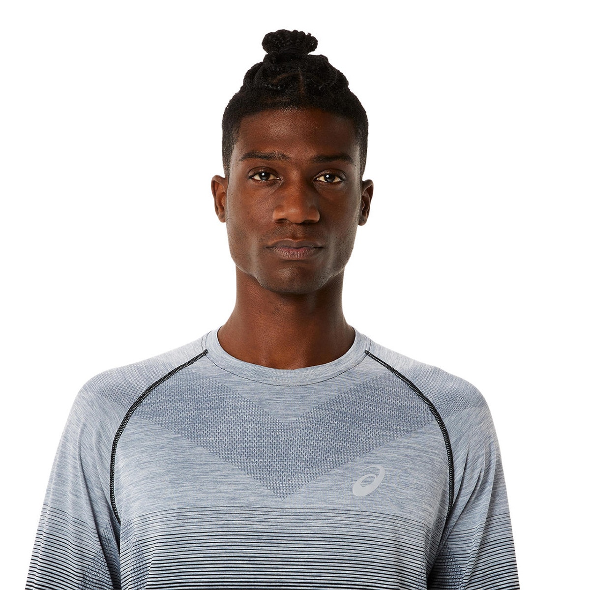 T-shirt de homem Seamless Asics Preto / Cinzento-4
