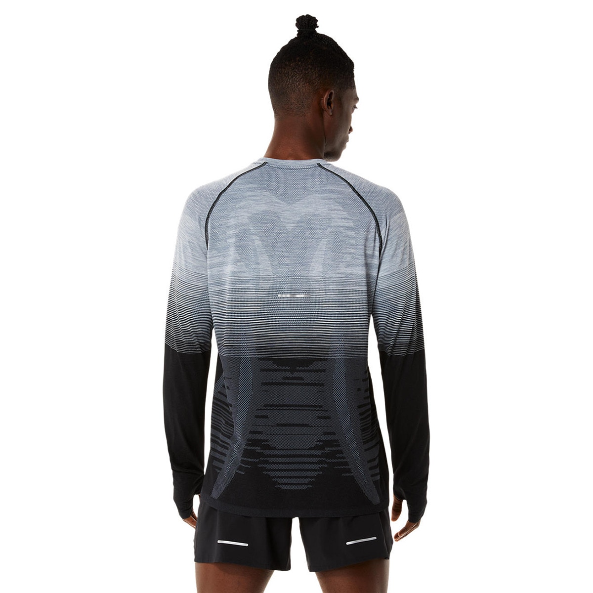 T-shirt de homem Seamless Asics Preto / Cinzento-2