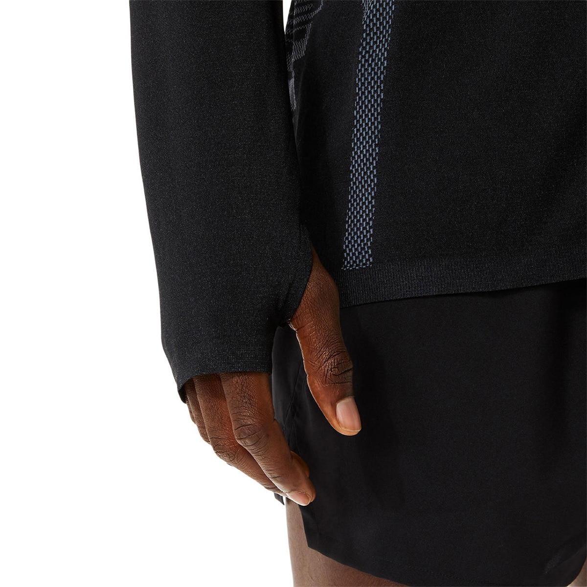 T-shirt de homem Seamless Asics Preto / Cinzento-7