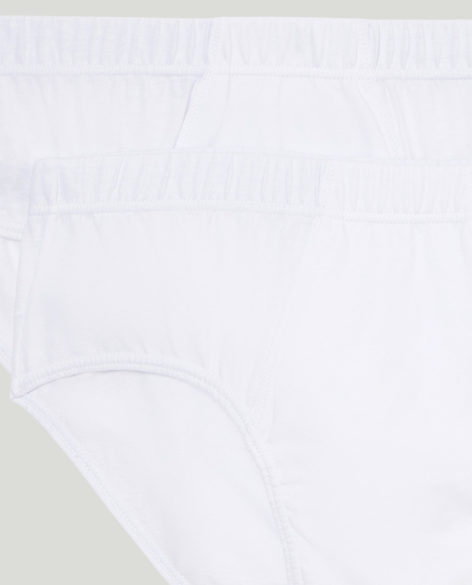 Pack 2 slips liso con abertura Blanco-6