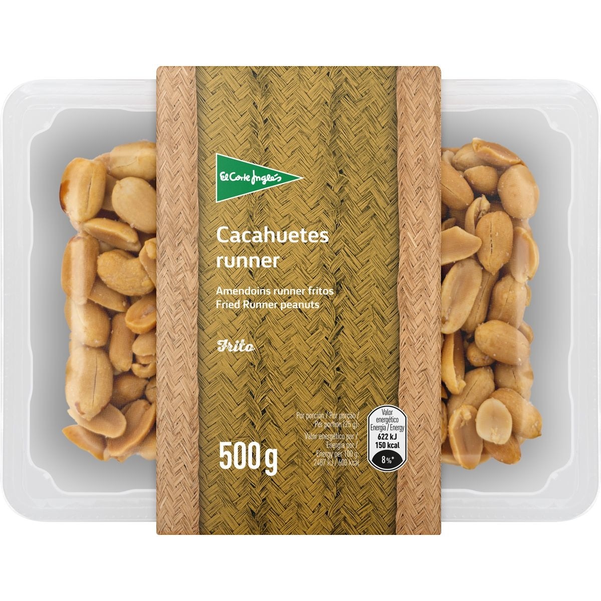 cacahuetes runner con sal fritos tarrina 500 g