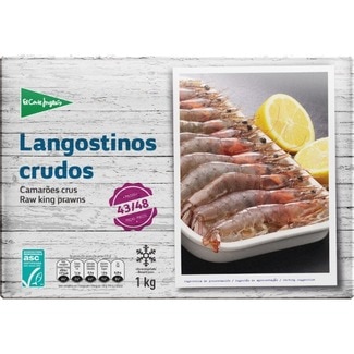 langostino crudo 43-48 piezas estuche 1 kg - El Corte Ingles