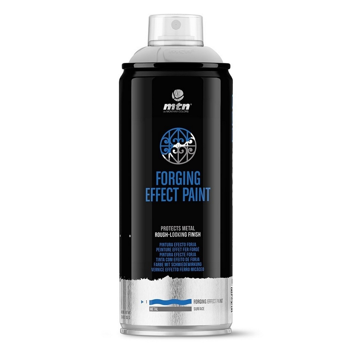 Spray de Tinta Anticorrosiva Efeito Forja Preto-1