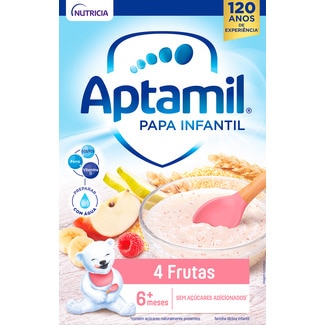 Papa Infantil 4 Frutas +6 meses embalagem 225 g - Aptamil
