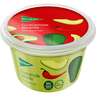 guacamole fresco picante sin gluten tarrina 200 g - El Corte Ingles