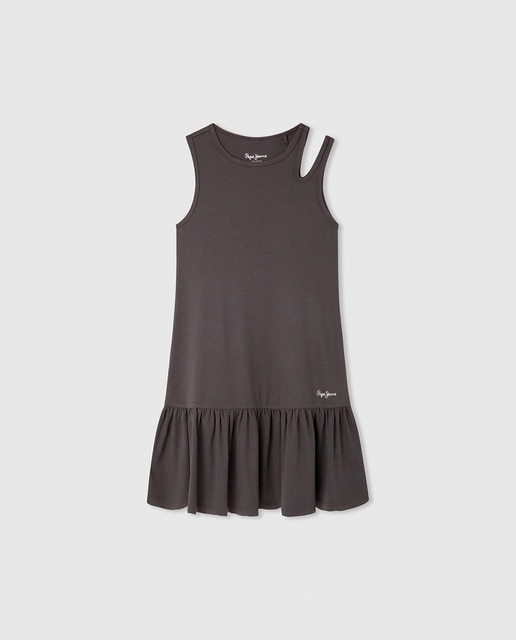 Imagen 0 de Vestido de niña corte asimétrico