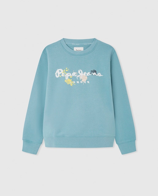 Imagen 0 de Sudadera de niño cuello caja 100% algodón