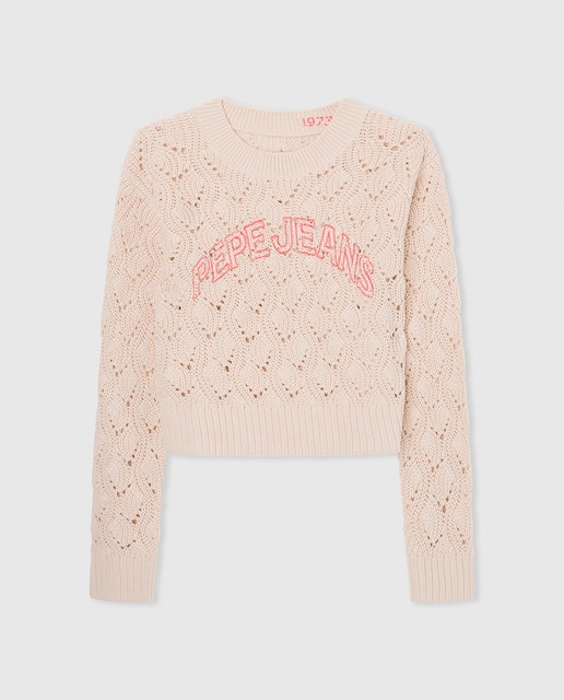 Imagen 0 de Jersey de punto calado niña