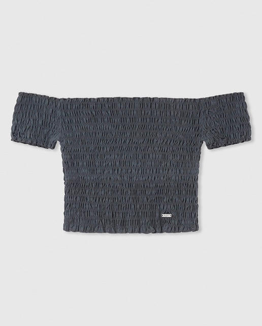 Imagen 0 de Crop top de niña escote barco