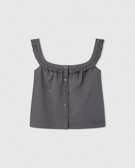 Imagen 0 de Top de tirantes de niña 100% algodón