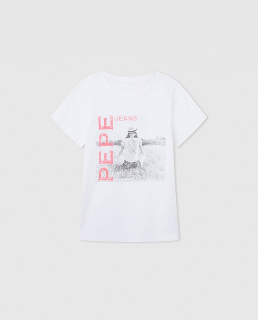Imagen 0 de Camiseta niña fotoprint 100% algodón