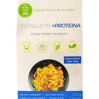 spaguetti de konjac proteícos sin gluten y veganos envase 270 g - The Konjac Shop