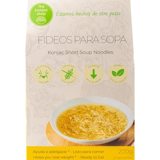 fideos de konjac para sopa sin gluten y veganos envase 270 g - The Konjac Shop