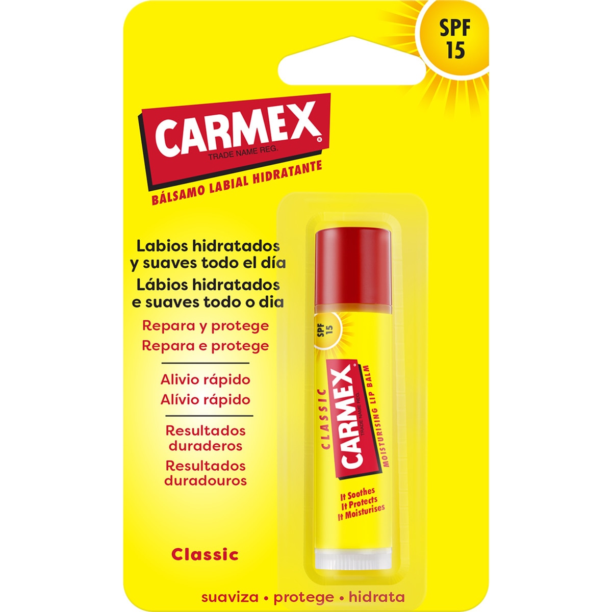 bálsamo labial hidratante Classic 4,25 g SPF-15 blister 1 unidad