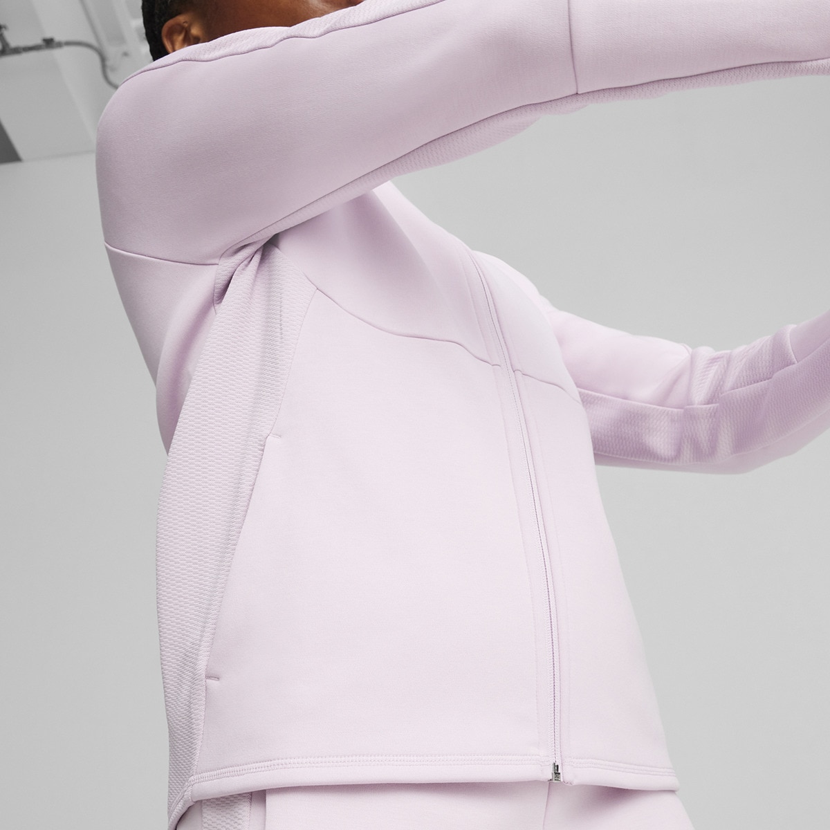 Sweatshirt de Mulher Evostripe Fz Hoodie Rosa-3