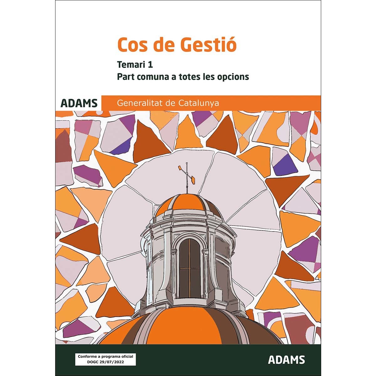 Temari 1 Cos de Gestió, Part comuna, de la Generalitat de Catalunya (Capa mole) 1