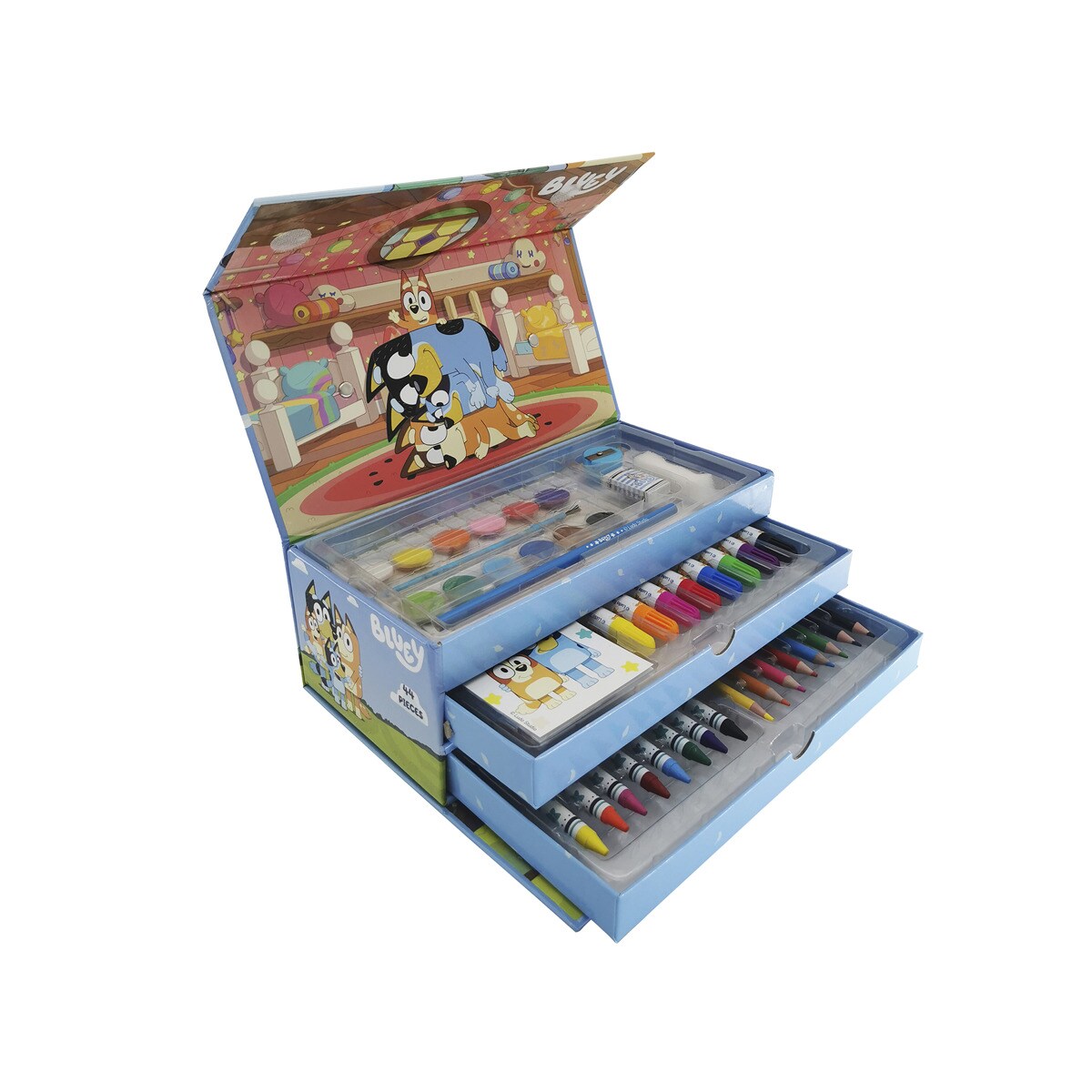 Maletin de dibujo 44 piezas Bluey CyP Brands azul multicolor 4