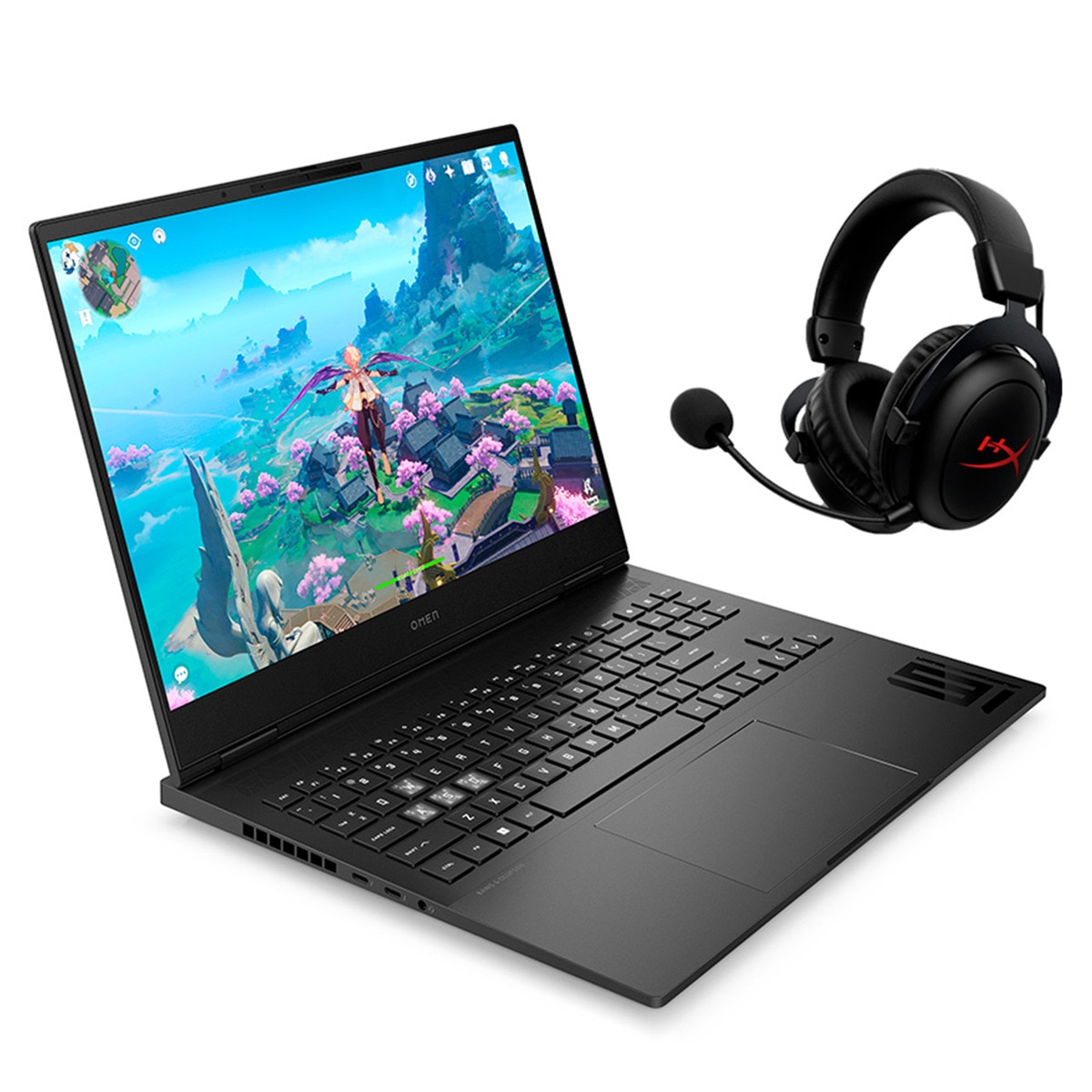 Portátil Gaming HP OMEN Transcend 16-u0006ns, i9, 32GB, 2TB SSD, Nvidia GeForce RTX 4070 8GB, 16", Sin SO Negro-2