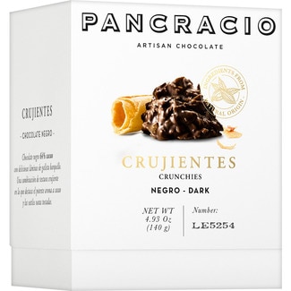 crujientes de chocolate negro estuche 140 g - Pancracio