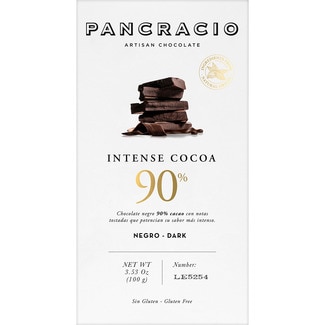 chocolate negro 90% intenso tableta 100 g - Pancracio