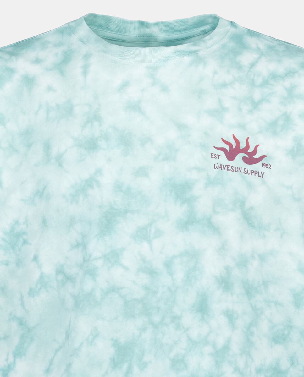 Camiseta de manga corta tie dye rayas de hombre · Green Coast · El