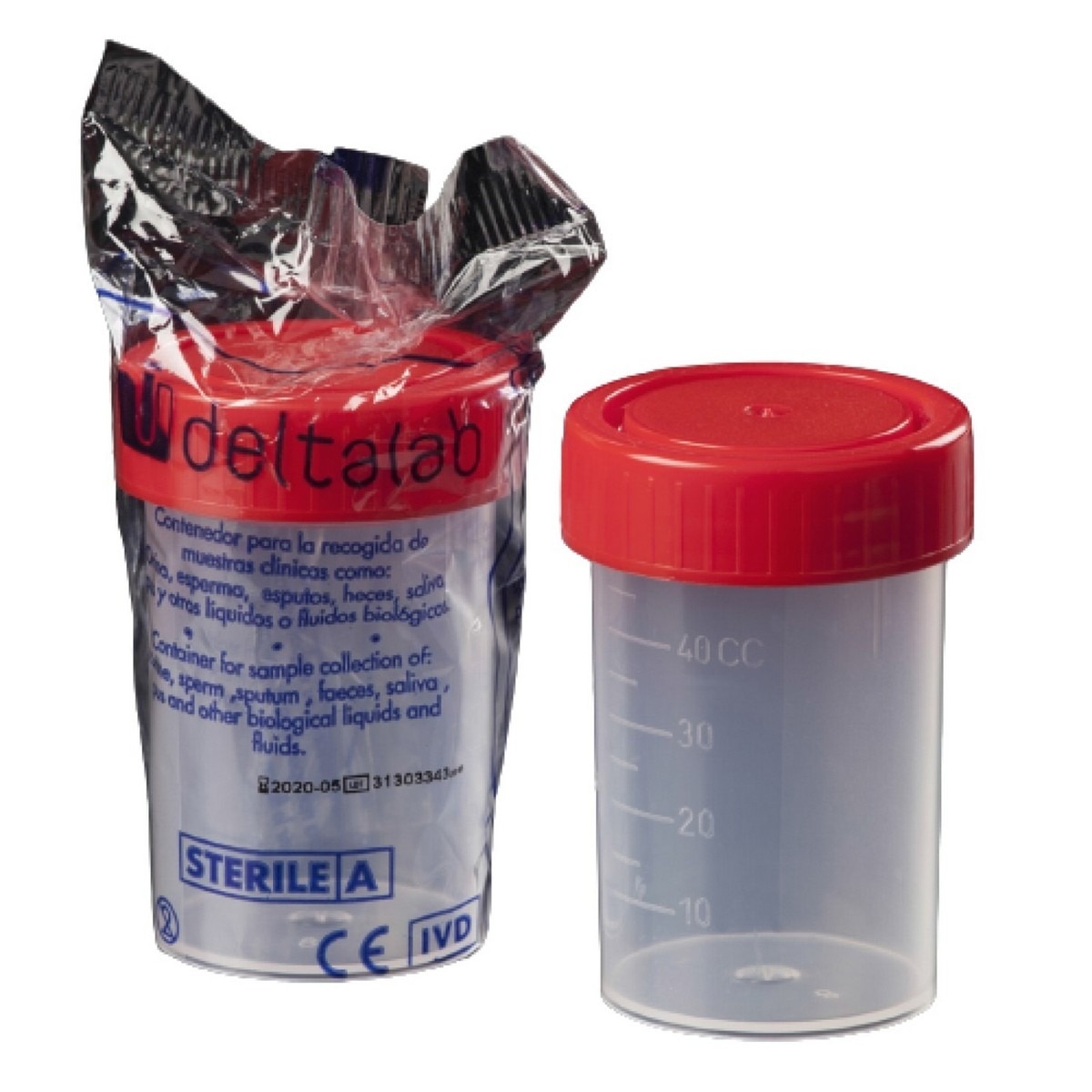 Imagem 0 de Frasco Colheita Esteril Deltalab - 60 ml