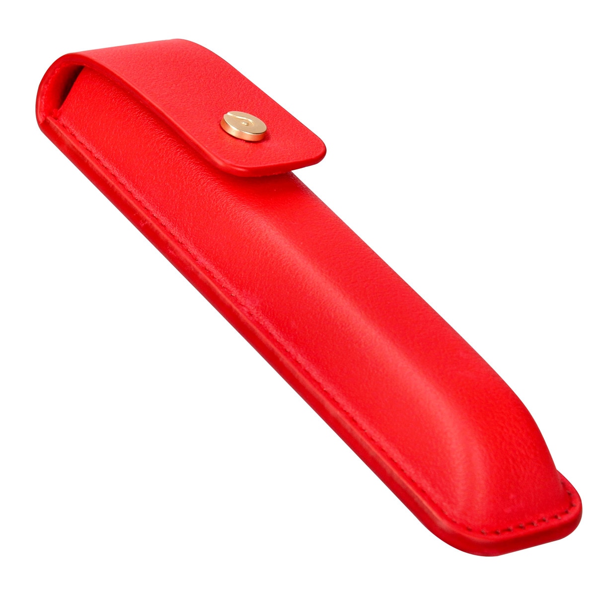 Pluma y estuche textura cepillada en caja de diseño Passion Dor Belius rojo y dorado Rojo-7