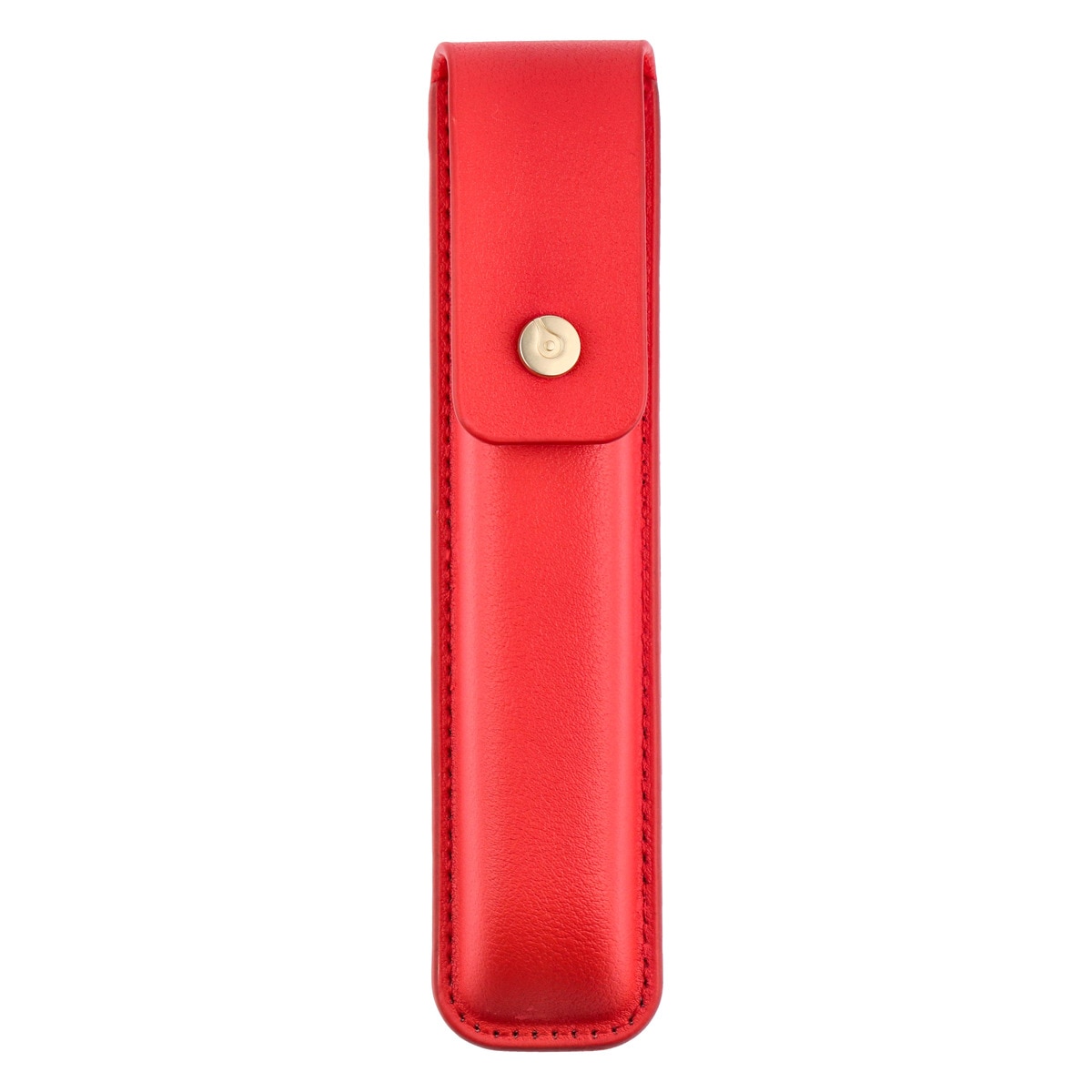 Pluma y estuche textura cepillada en caja de diseño Passion Dor Belius rojo y dorado Rojo-5