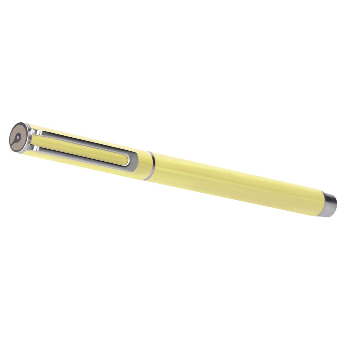 Conjunto de esferográfica e caneta rollerball em caixa de design  Endless Summer Belius amarelo e prateado Amarelo-4