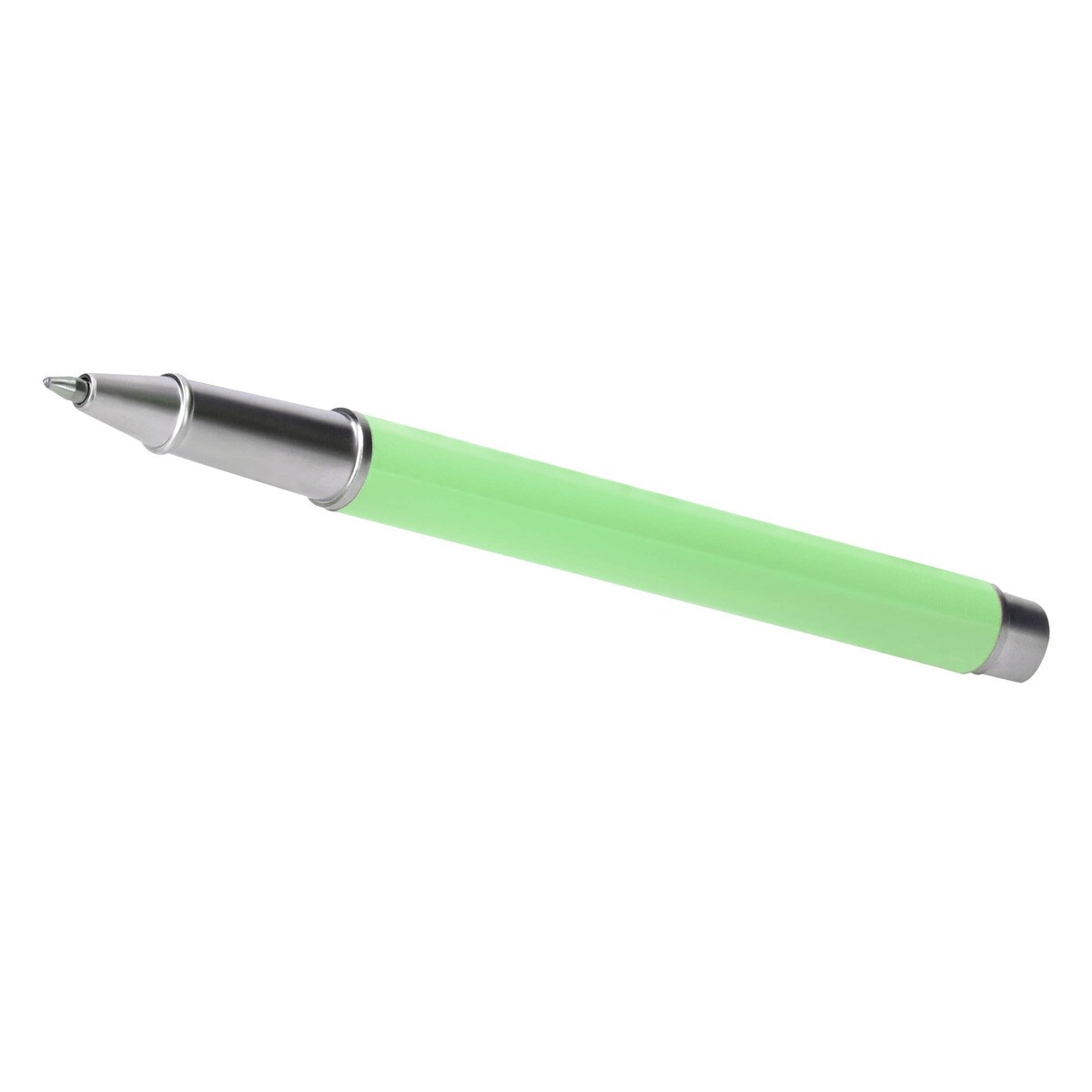 Conjunto de esferográfica e caneta rollerball em caixa de design Endless Summer Belius verde e prateado Verde-6