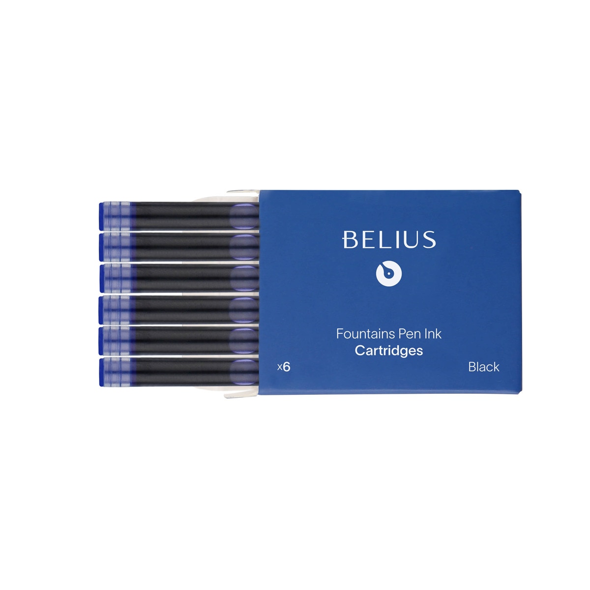 Tinta estilográfica caixa de 6 cartuchos Belius azul Azul-2