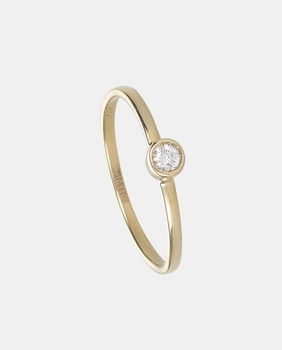 Anillo de oro y diamantes - El Corte Inglés - Blanco Blanco-1