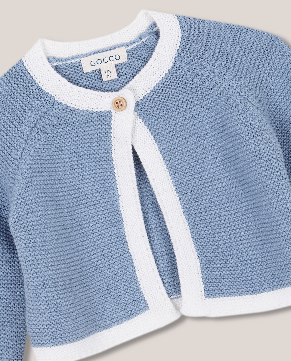 Casaco com Vivos em Contraste Azul-3