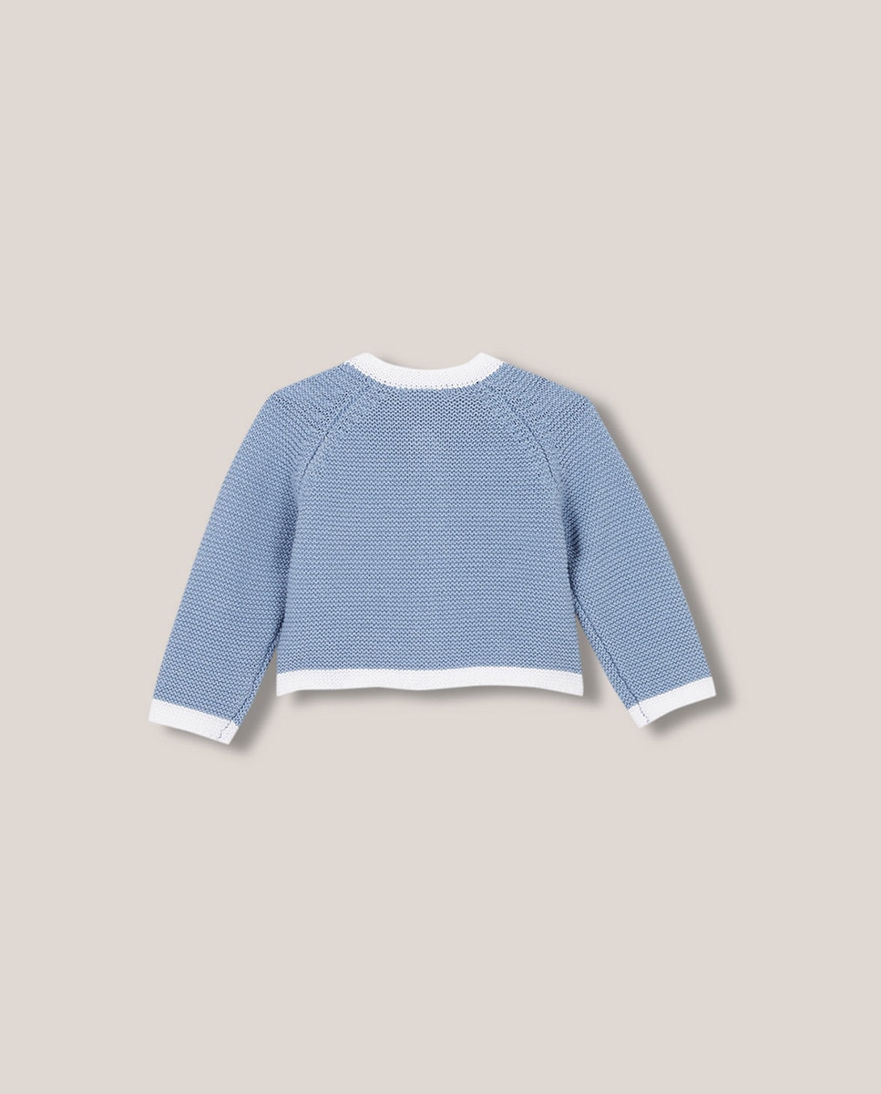 Casaco com Vivos em Contraste Azul-2