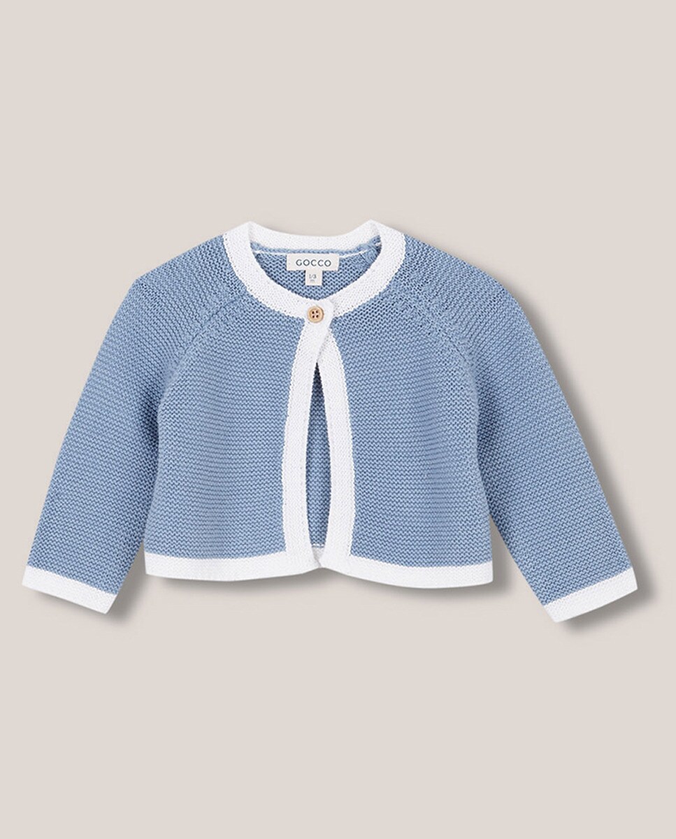 Casaco com Vivos em Contraste Azul-1