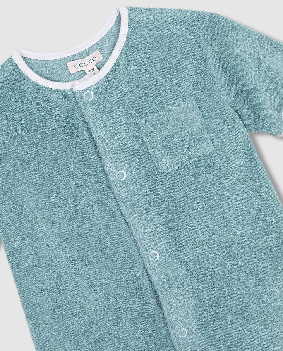 Macacão de Tecido Turco Verde-5