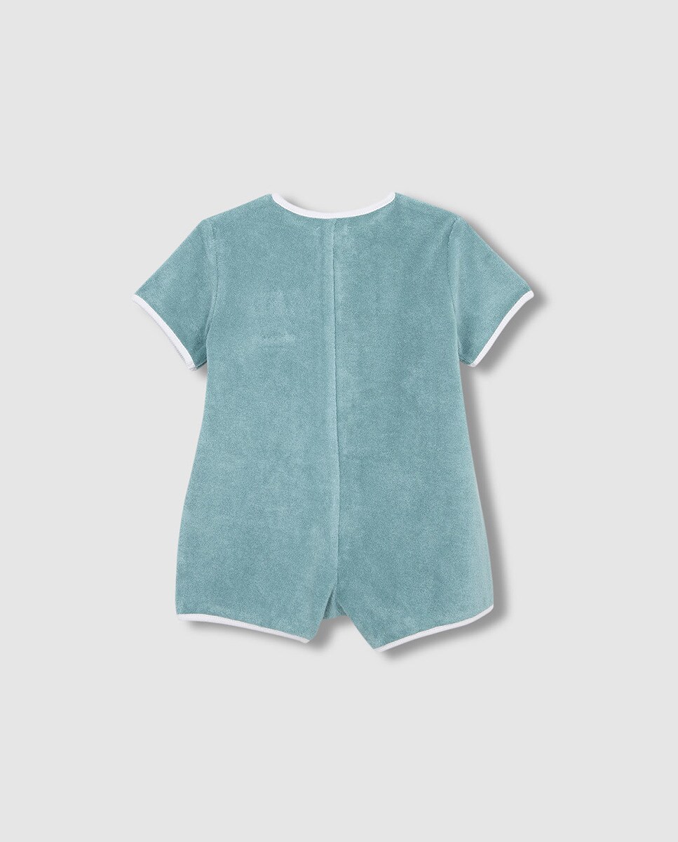 Macacão de Tecido Turco Verde-4