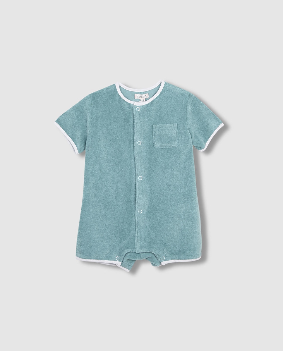 Macacão de Tecido Turco Verde-3