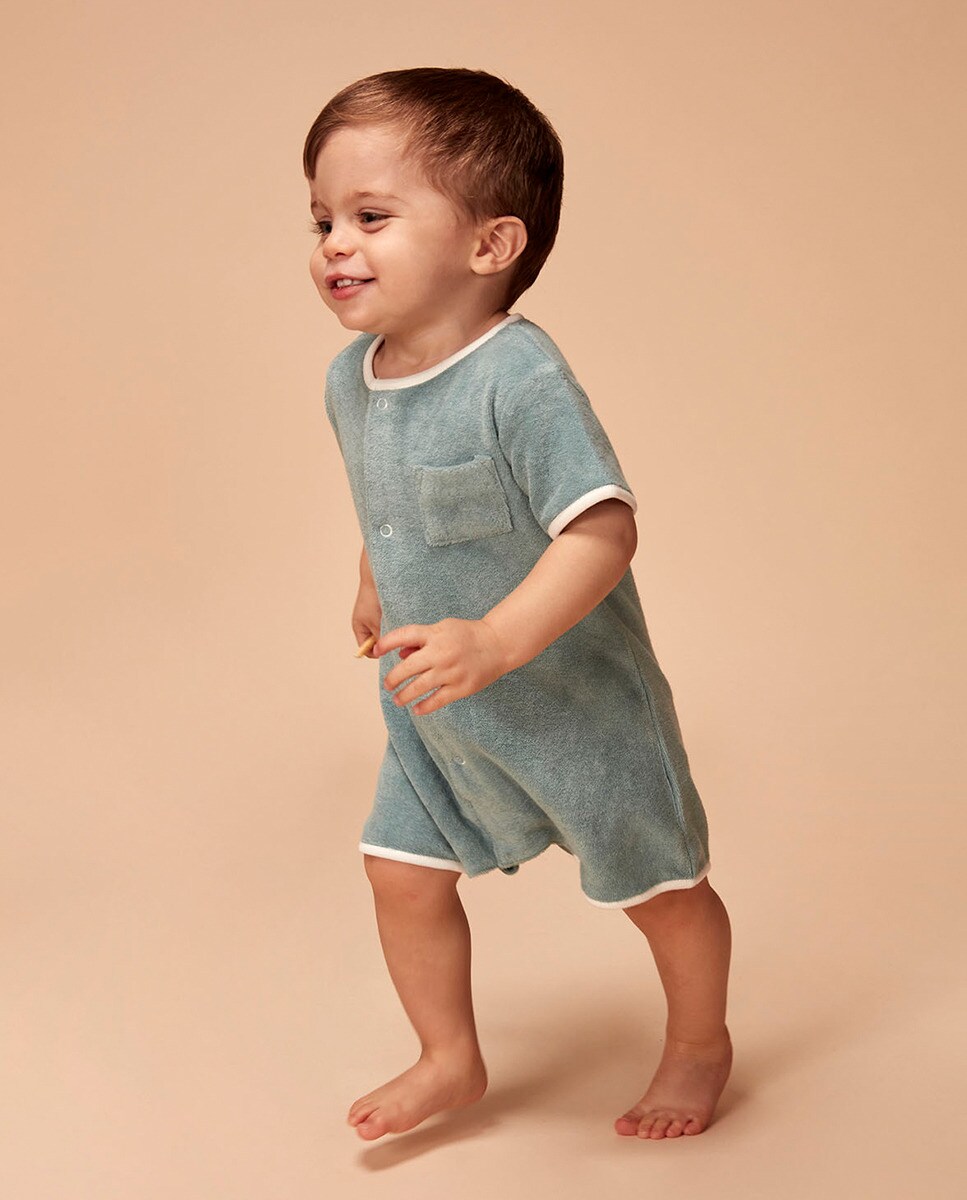 Macacão de Tecido Turco Verde-1