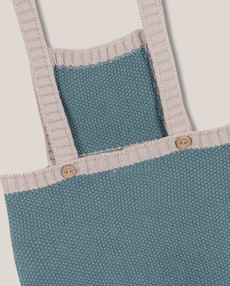 Bombachas com Alças em Contraste Azul-4