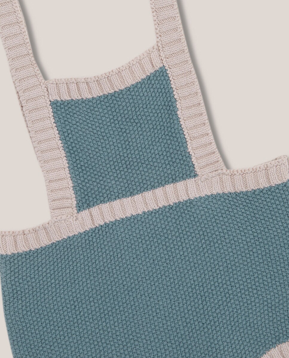 Bombachas com Alças em Contraste Azul-3